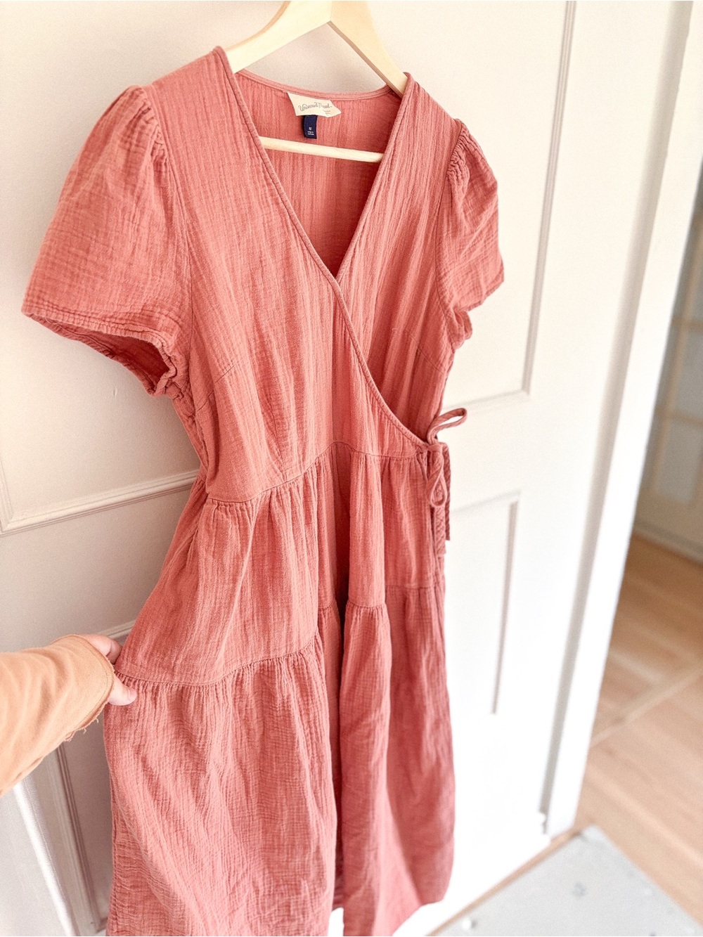 Universal Thread Rose Pink Wrap Midi Dress